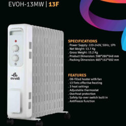 قیمت و خرید شوفاژ برقی ایوولی مدل EVOH_13MW