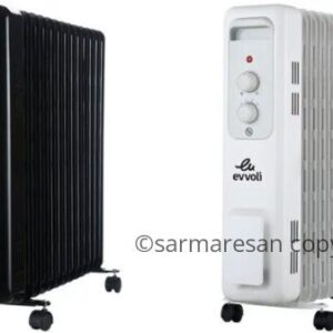 شوفاژ برقی ایوولی 13 پره فن دار مدل EVOH_13fMW