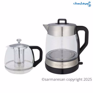 چای ساز گوسونیک مدل GST-783 ظرفیت ۱.۸ لیتر با قوری شیشه‌ای