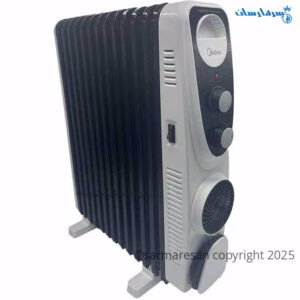 شوفاژ برقی مایدیا مدل NY2513-22HF فن دار 13 پره