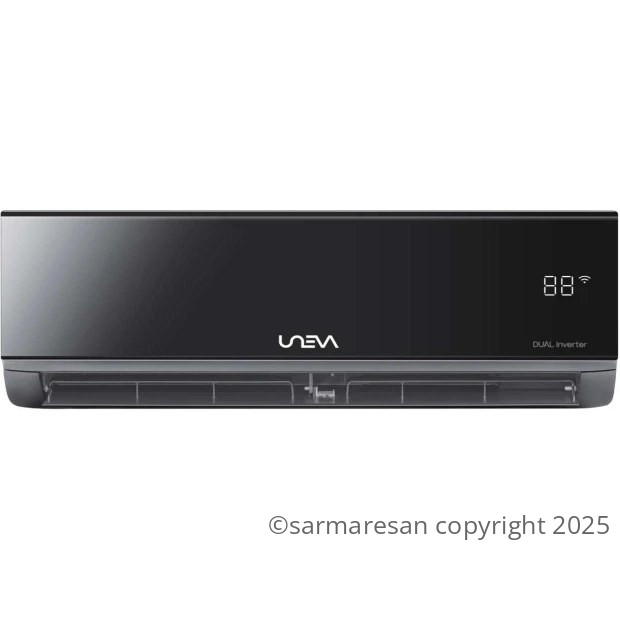 lQ3nh3asPNQVC-Pj کولر گازی یونیوا پنل مشکی اینورتر T3 مدل UN-MS18VB VEVO-5 T3 ظرفیت 18000 - تصویر 1
