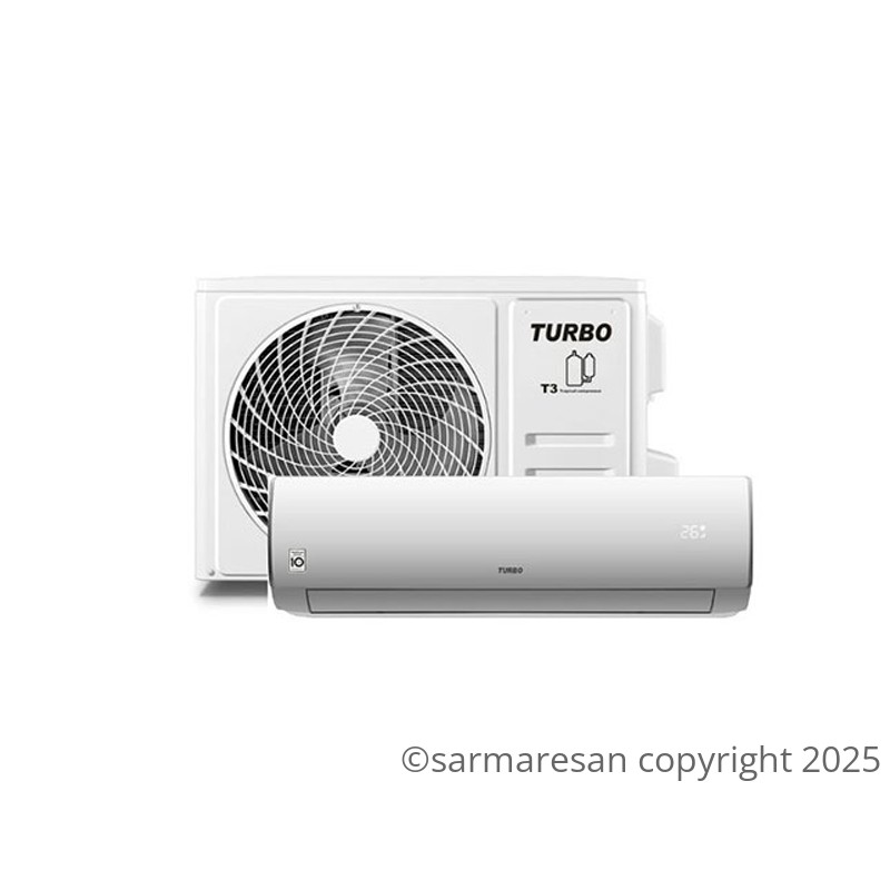کولر گازی توربو T3 مدل TB-18HRO1XA ظرفیت 18000